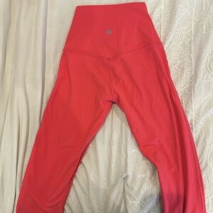 salmon align leggings, size 0